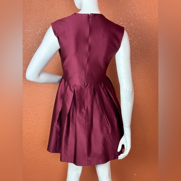 DAO CHLOE DAO Elegant Burgundy Sleeveless Dress With Side Pockets S 4. E74 - Picture 8 of 14